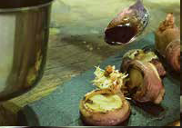 Entenbrust mit Apfel und Pécharmant-Sauce