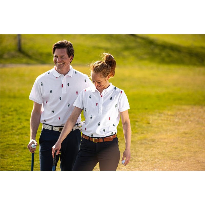 Männer Golf Poloshirt – Weiss