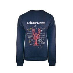 Oversized Sweater Blau – Lobster Lover