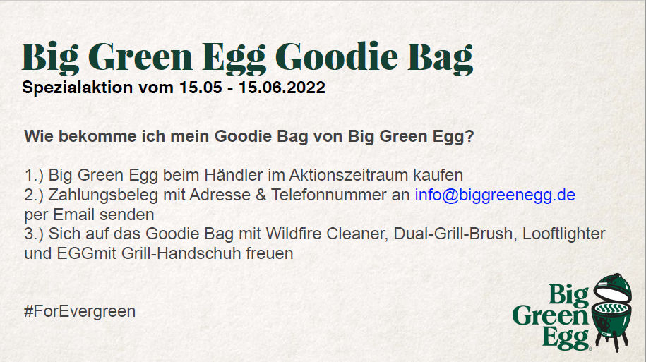 Big Green Egg Goodie Bag